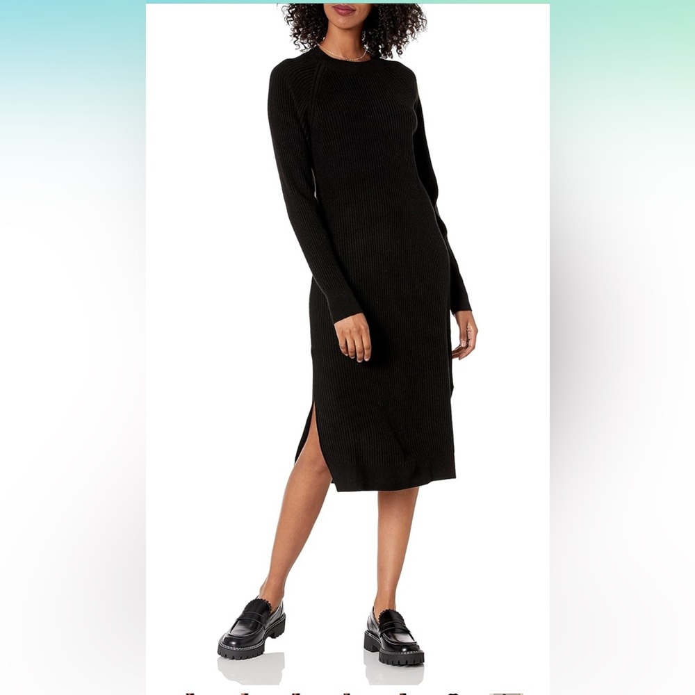 The Drop Ribbed Midi Dress